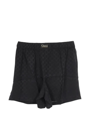 Gucci Pre-Owned GG pattern shorts - Black