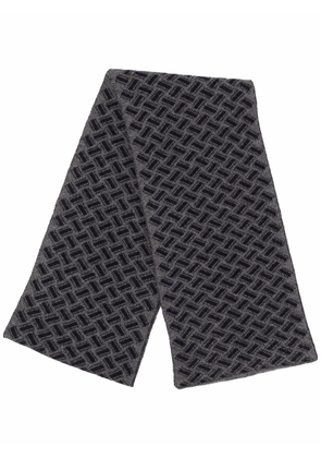 Drumohr Razor Blade knitted scarf - Grey