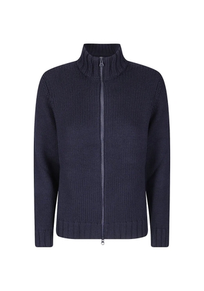 Labo Art Monte ribbed-knit zip-up cardigan - Blue
