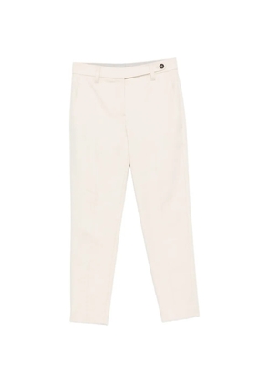 Brunello Cucinelli button-fastening slim-fit trousers - Neutrals