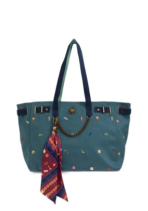 Kurt Geiger London Solane embroidered tote bag - Green