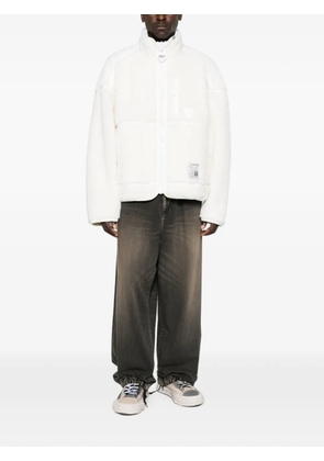 Maison MIHARA YASUHIRO fleece zip-up jacket - White