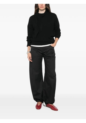Marella scarf-detail sweater - Black