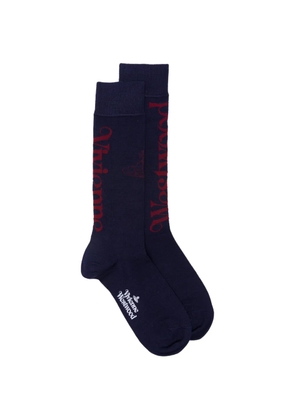 Vivienne Westwood Orb logo-print socks - Blue
