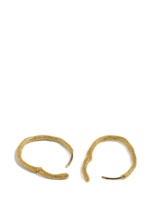 Monica Vinader Antica textured medium hoop earrings - Gold