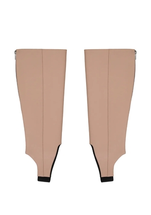 Cédric Charlier zip-fastening stirrup socks - Neutrals