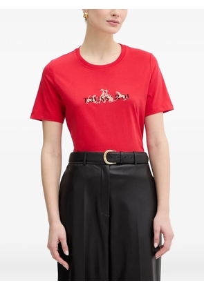 Trussardi embroidery T-shirt - Red