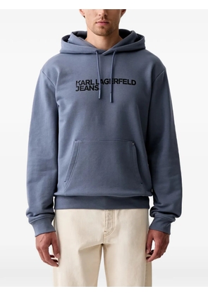 Karl Lagerfeld Jeans logo-print hoodie - Blue