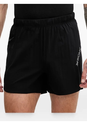 X BIONIC logo-print elasticated shorts - Black