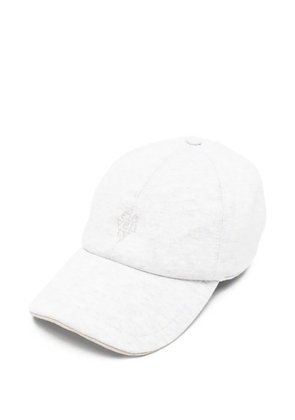 Eleventy logo-embroidered touch-strap baseball cap - Grey
