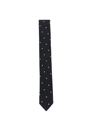 Eleventy polka-dot silk tie - Blue