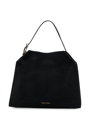 Orciani medium Trinity Peach logo-plaque tote bag - Black