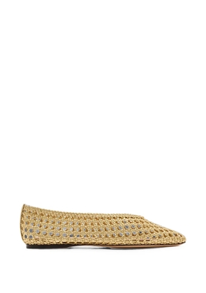 Loeffler Randall Emery gold ballet flats