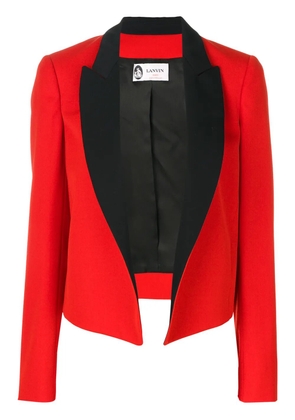 Lanvin contrast lapel jacket - Red