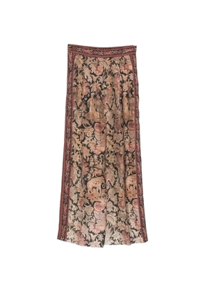 Pierre-Louis Mascia floral-print trousers - Black
