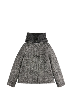 Fay herringbone toggle coat - Black