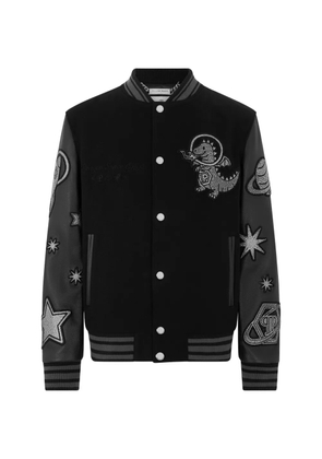 Philipp Plein Space embellished bomber jacket - Black