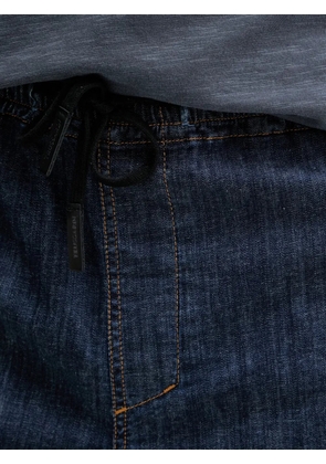 Trussardi drawstring denim shorts - Blue