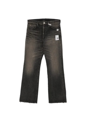 Maison MIHARA YASUHIRO patch-detail whiskered jeans - Black