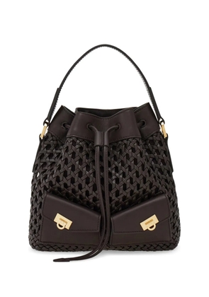 Ferragamo Multipocket bucket bag - Brown