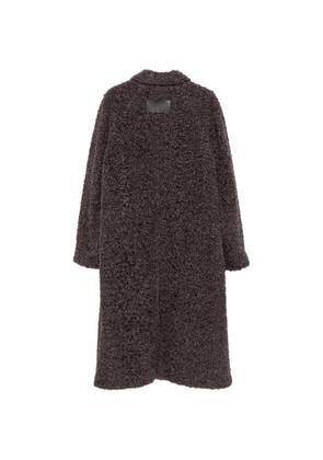 MSGM bouclé single-breasted coat - Brown