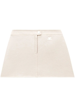 Courrèges Iconique vinyl skirt - Grey