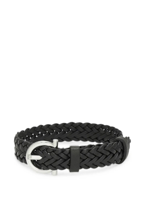 Ferragamo woven bracelet with Gancini clasp - Black