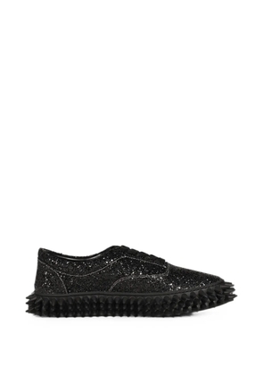 Doublet glitter-detail spiked-sole sneakers - Black