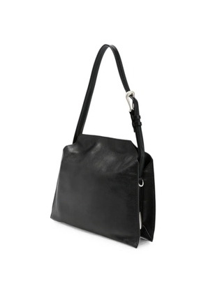 Orciani small Trinity Soft buckle-detail logo-lettering tote bag - Black