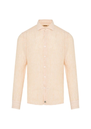 Sonrisa vertical-stripe long-sleeve shirt - Orange