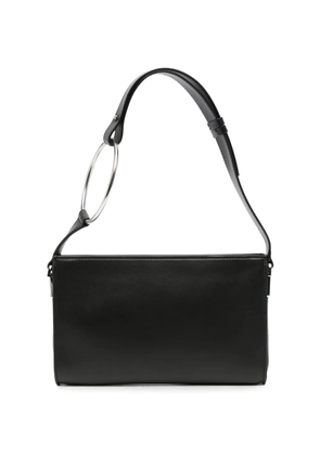 DONDUP ring-handle leather tote bag - Black