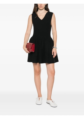 Lisa Yang V-neck mini dress - Black