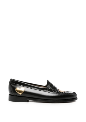 G.H.Bass Weejun heart-motif penny-slot loafers - Black