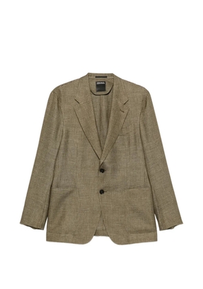 Zegna notched-lapel jacket - Green