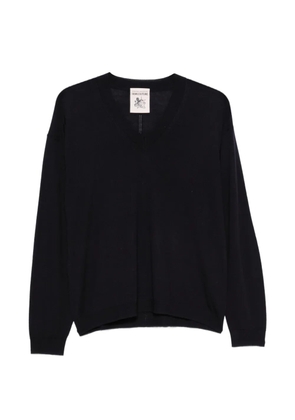 Semicouture V-neck wool sweater - Blue