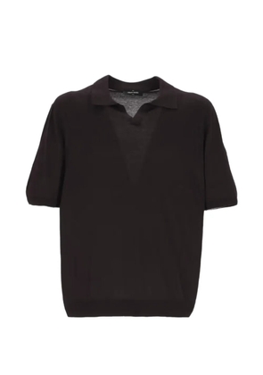 Gran Sasso silk short-sleeve T-shirt - Black