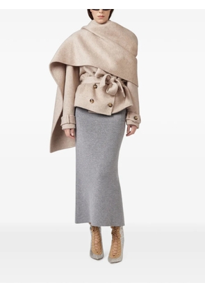 Giuseppe Di Morabito draped belted peacoat - Neutrals