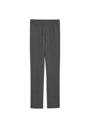 AMI Paris elasticated-waist wool trousers - Grey
