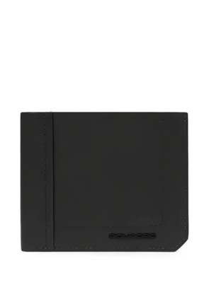 PIQUADRO logo-plaque bifold wallet - Black