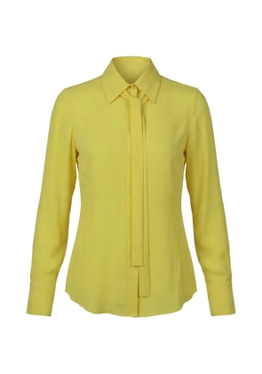 Valentino Garavani lavallière-neck long-sleeve shirt - Yellow