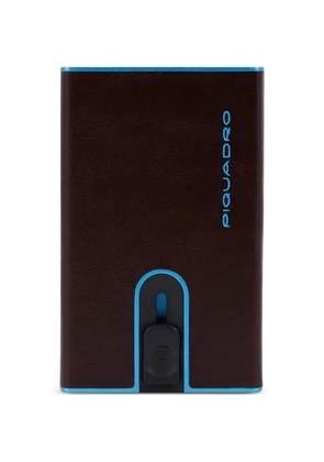 PIQUADRO logo-print cardholder - Brown
