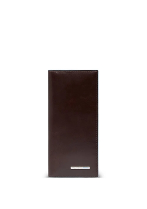 PIQUADRO logo-plaque leather wallet - Brown