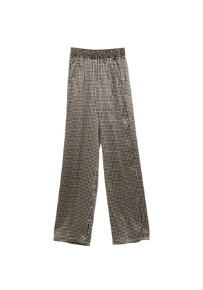 Kiton polka-dot drawstring trousers - Black