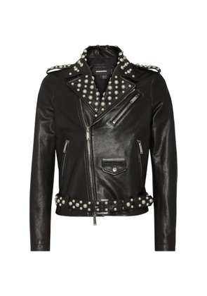 DSQUARED2 studded pearl-embellished jacket - Black