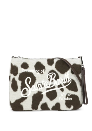 MC2 Saint Barth animal-print logo-detail cross body bag - White