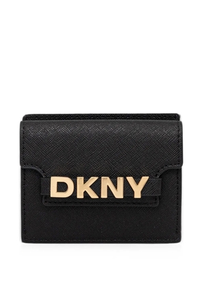 DKNY logo-plaque wallet - Black