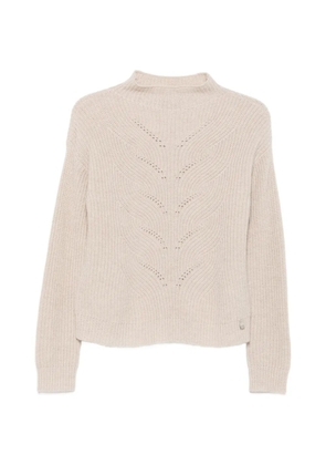 Herno ribbed-knit high-neck sweater - Neutrals