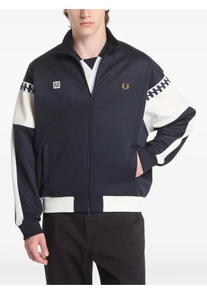 Fred Perry logo-embroidered panelled jacket - Blue