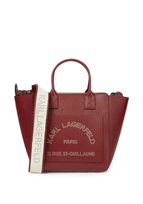 Karl Lagerfeld small K/Daily pocket tote bag - Red