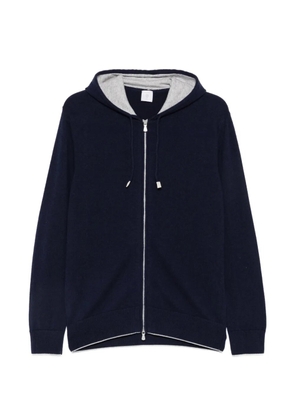 Eleventy zip-up hoodie - Blue